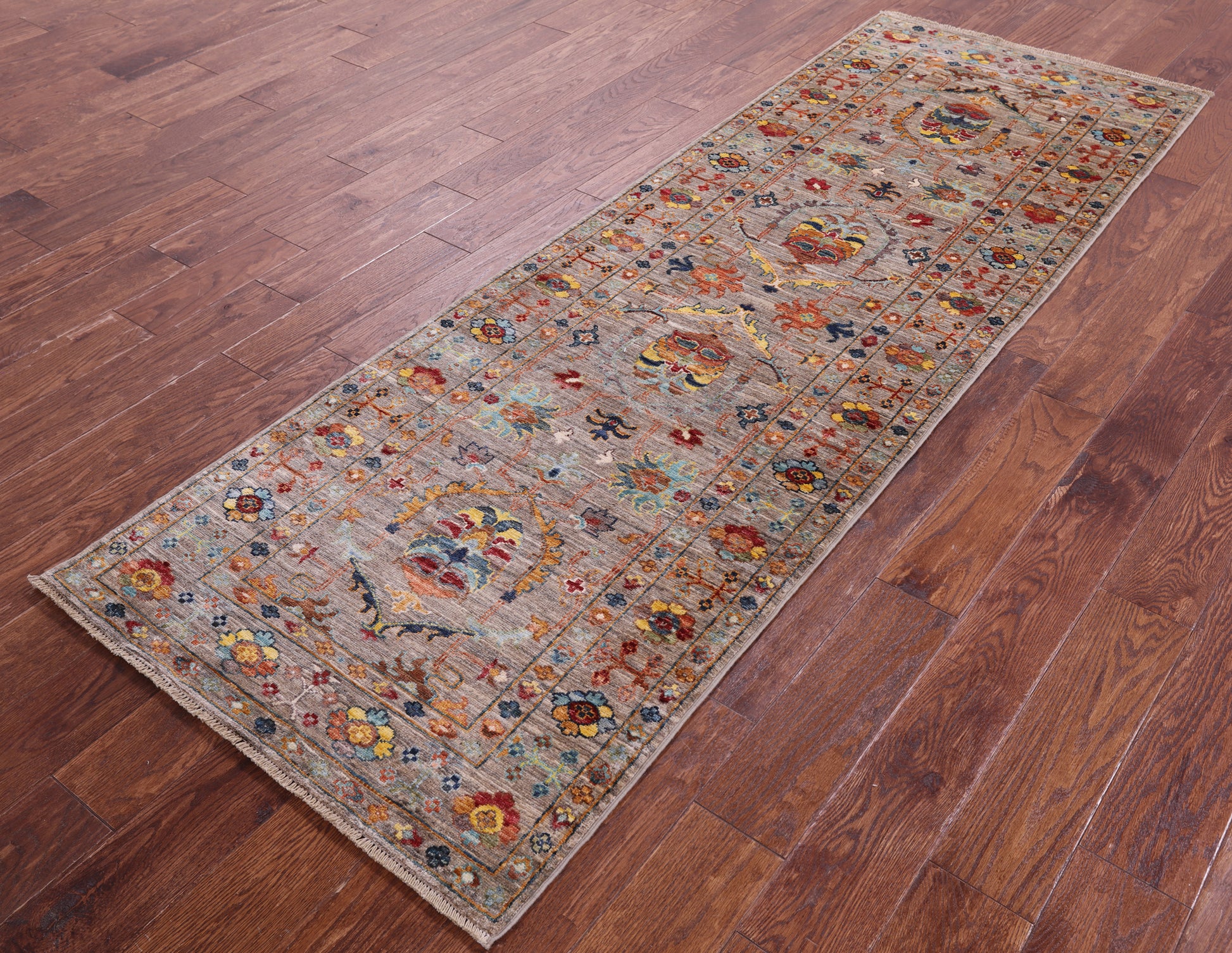 Peshawar Handmade Wool Runner Rug - 2' 9" X 8' 3" - Golden Nile