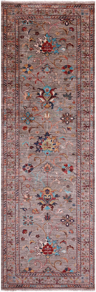 Peshawar Handmade Wool Runner Rug - 2' 9" X 8' 5" - Golden Nile