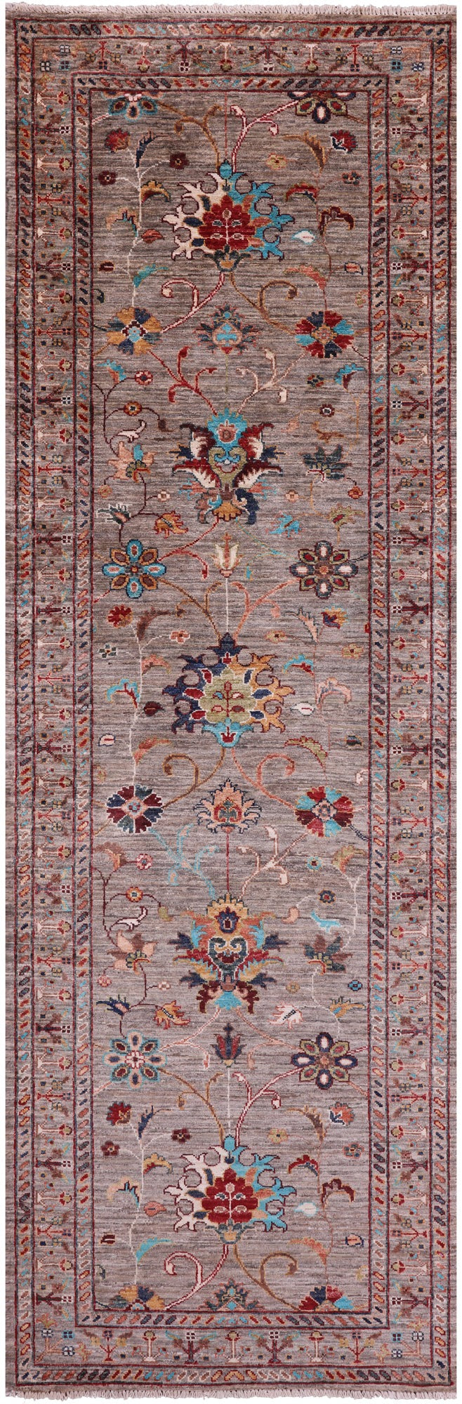 Peshawar Handmade Wool Runner Rug - 2' 9" X 8' 5" - Golden Nile