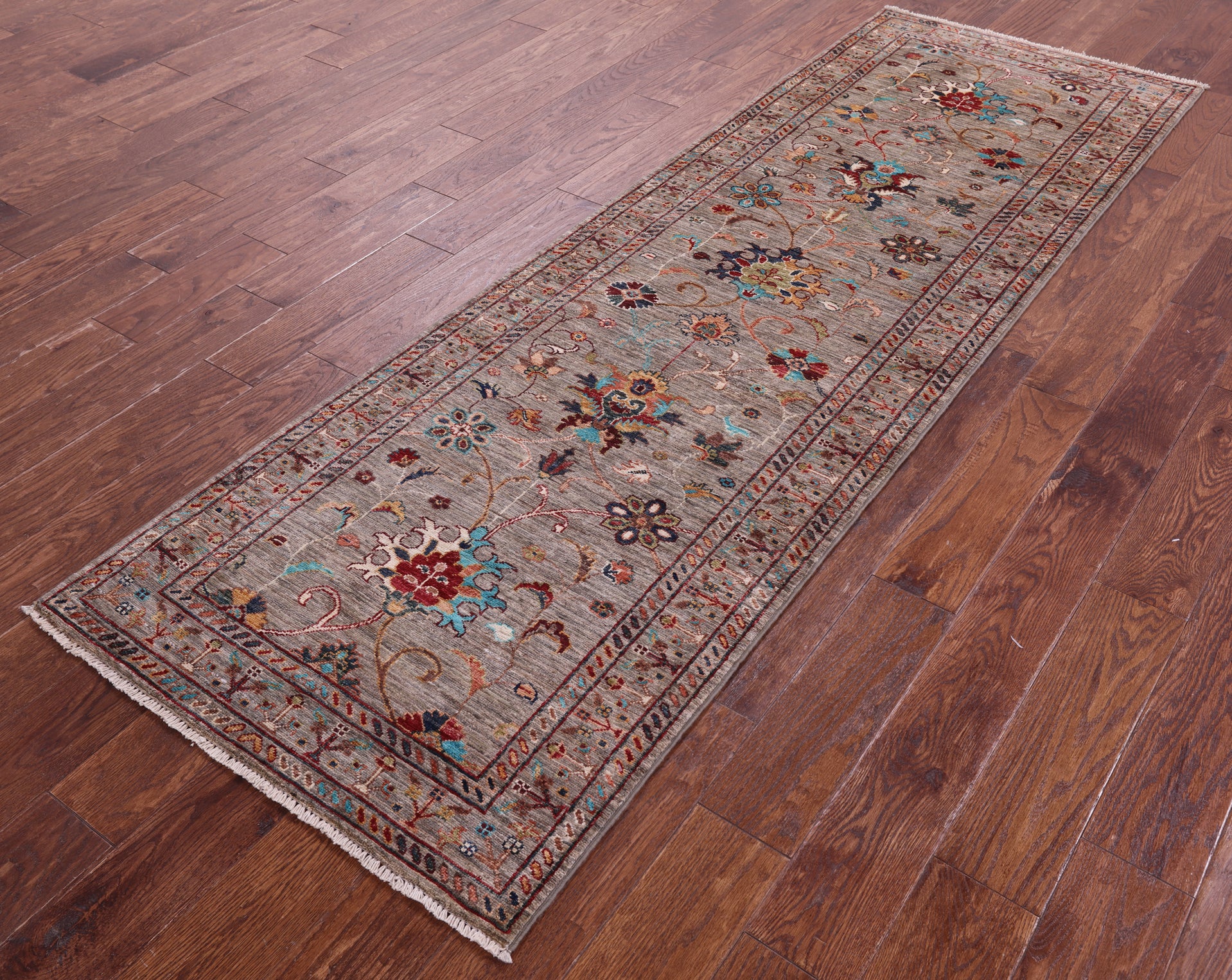 Peshawar Handmade Wool Runner Rug - 2' 9" X 8' 5" - Golden Nile