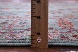 Green Peshawar Hand Knotted Wool Rug - 5' 7" X 7' 10" - Golden Nile