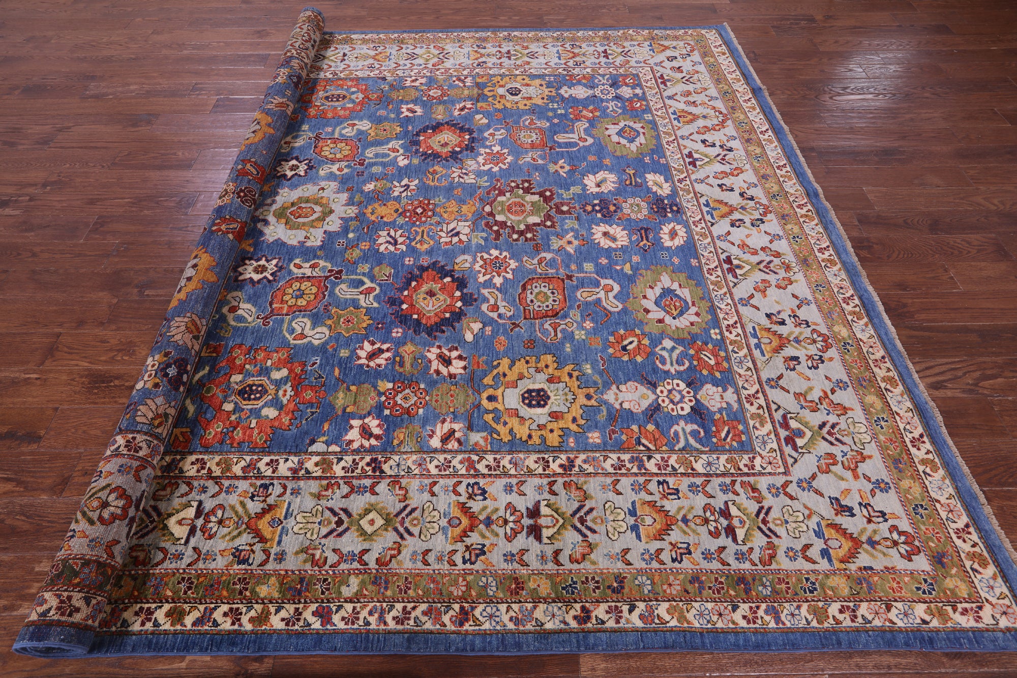 Eastern Weavers One of A Kind Hand-Knotted Persian 3' x 5' Oriental Wool Cream Rug - 4'0x3'0