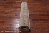 SUPER SALE Ivory Persian Vintage White Wash Hand Knotted Area Rug - 9' 10" X 12' 5"
