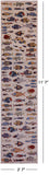 Ivory Fish Design Persian Gabbeh Handmade Wool Runner Rug - 2' 7" X 11' 7" - Golden Nile