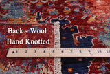 Modern Fine Serapi Hand Knotted Wool Runner Rug - 2' 6" X 11' 7" - Golden Nile