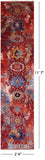 Modern Fine Serapi Hand Knotted Wool Runner Rug - 2' 6" X 11' 7" - Golden Nile