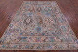 Persian Fine Serapi Hand Knotted Wool Rug - 7' 9" X 10' 3" - Golden Nile