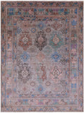 Persian Fine Serapi Hand Knotted Wool Rug - 7' 9" X 10' 3" - Golden Nile