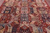 Red Persian Fine Serapi Hand Knotted Wool Rug - 8' 2" X 9' 10" - Golden Nile
