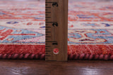Red Persian Fine Serapi Hand Knotted Wool Rug - 8' 2" X 9' 10" - Golden Nile