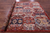 Red Persian Fine Serapi Hand Knotted Wool Rug - 8' 2" X 9' 10" - Golden Nile