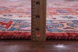 Red Persian Fine Serapi Hand Knotted Wool Rug - 7' 11" X 9' 11" - Golden Nile