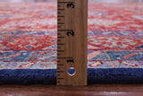 Red Persian Fine Serapi Hand Knotted Wool Rug - 6' 0" X 8' 8" - Golden Nile