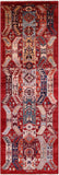 Red Persian Fine Serapi Hand Knotted Wool Runner Rug - 3' 11" X 12' 1" - Golden Nile