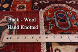 Red Persian Fine Serapi Hand Knotted Wool Runner Rug - 3' 11" X 12' 1" - Golden Nile