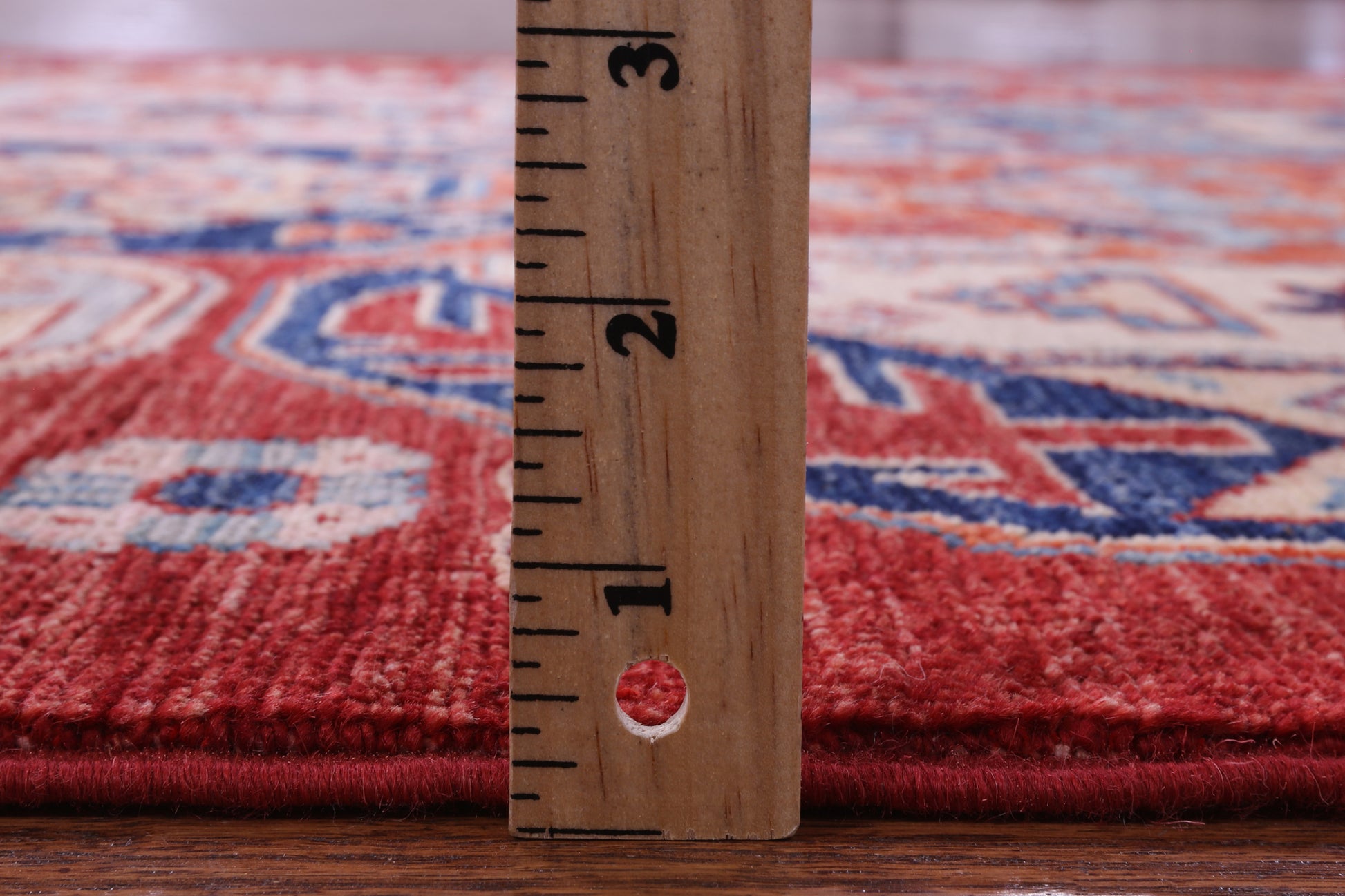 Red Persian Fine Serapi Hand Knotted Wool Runner Rug - 3' 11" X 10' 6" - Golden Nile