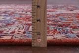 Red Persian Fine Serapi Handmade Wool Runner Rug - 4' 2" X 11' 8" - Golden Nile