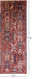 Red Persian Fine Serapi Handmade Wool Runner Rug - 4' 2" X 11' 8" - Golden Nile