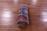 Blue Persian Fine Serapi Hand Knotted Wool Rug - 4' 10" X 6' 5" - Golden Nile