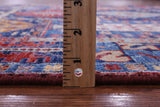 Blue Persian Fine Serapi Hand Knotted Wool Rug - 4' 10" X 6' 5" - Golden Nile