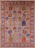 Persian Fine Serapi Hand Knotted Wool Rug - 8' 9" X 12' 2" - Golden Nile