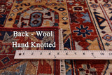 Red Persian Fine Serapi Hand Knotted Wool Runner Rug - 2' 11" X 11' 9" - Golden Nile
