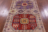 Turkmen Ersari Handmade Wool Runner Rug - 4' 0" X 10' 2" - Golden Nile