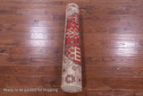 Turkmen Ersari Handmade Wool Runner Rug - 4' 0" X 10' 2" - Golden Nile