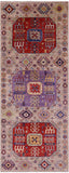 Turkmen Ersari Handmade Wool Runner Rug - 4' 0" X 10' 2" - Golden Nile