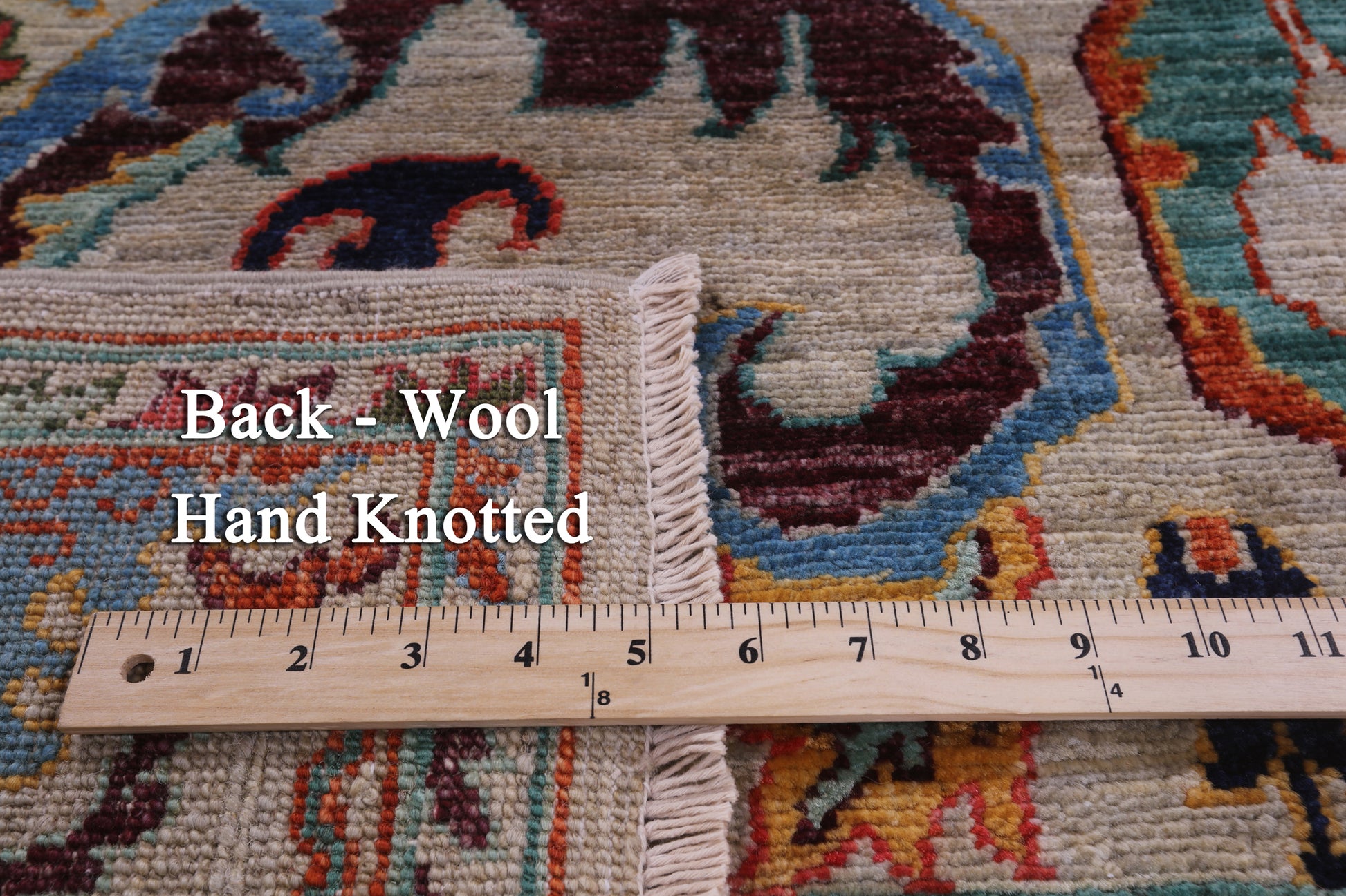 Persian Fine Serapi Hand Knotted Wool Rug - 4' 1" X 7' 9" - Golden Nile
