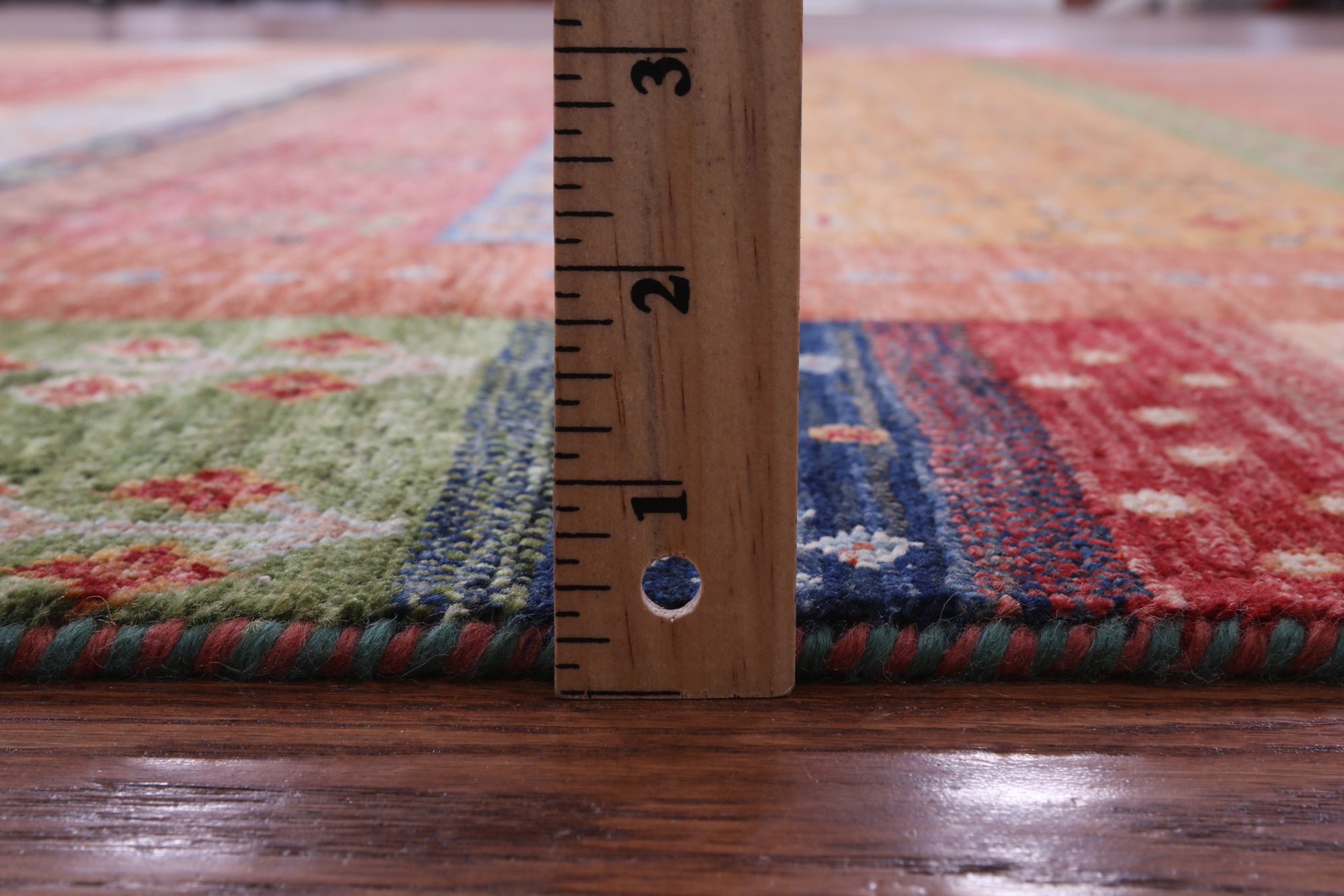 Tribal Persian Gabbeh Hand Knotted Wool Rug - 7' 0" X 9' 10" - Golden Nile