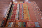 Tribal Persian Gabbeh Hand Knotted Wool Rug - 7' 0" X 9' 10" - Golden Nile