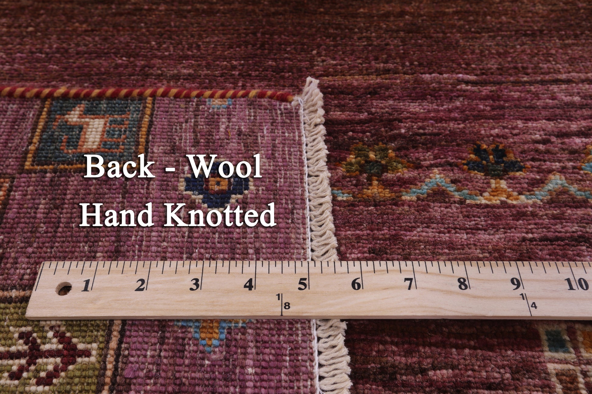 Tribal Persian Gabbeh Hand Knotted Wool Rug - 6' 8" X 9' 9" - Golden Nile