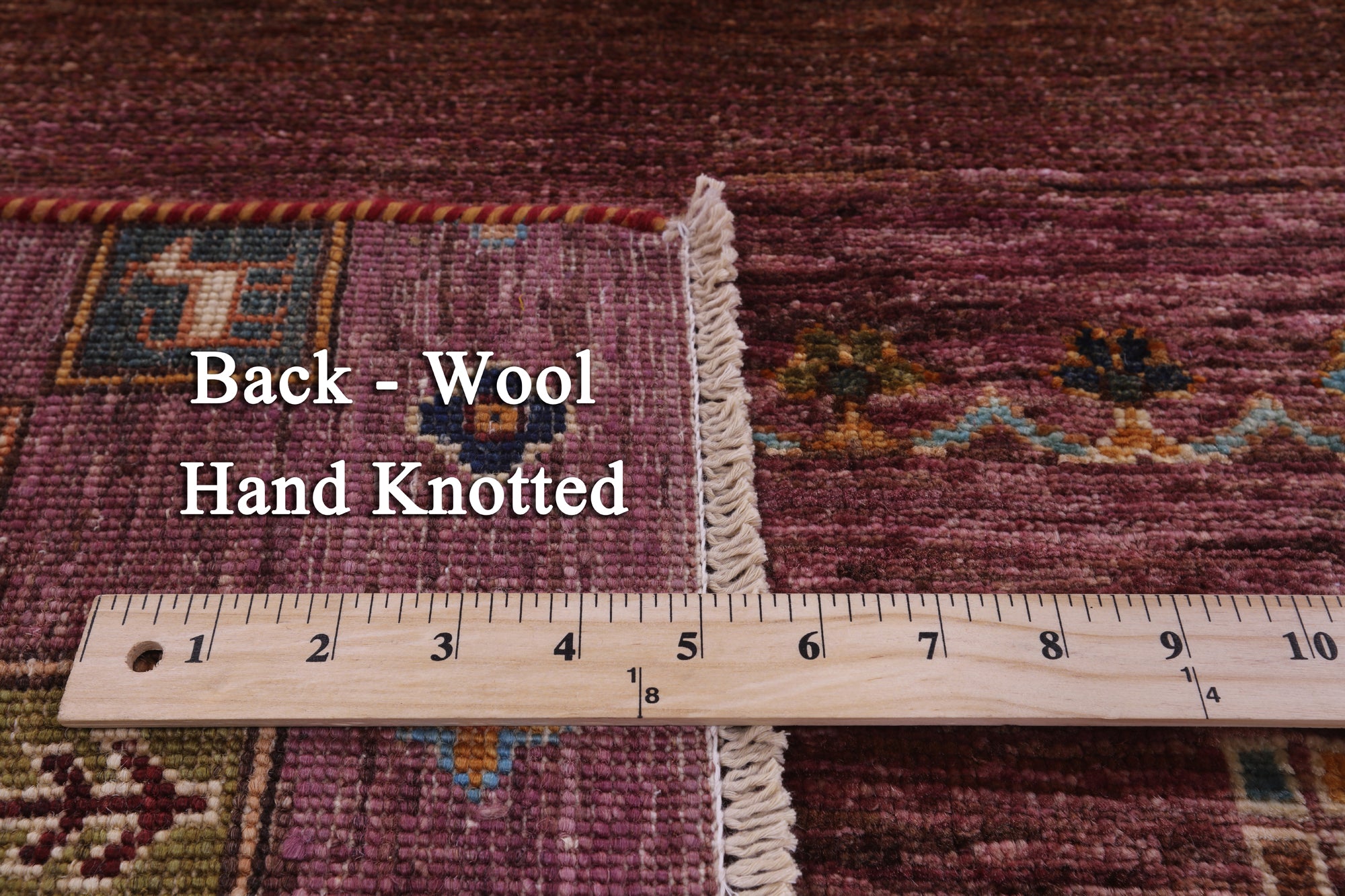 Tribal Persian Gabbeh Hand Knotted Wool Rug - 6' 8" X 9' 9" - Golden Nile