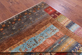 Tribal Persian Gabbeh Hand Knotted Wool Rug - 6' 8" X 9' 9" - Golden Nile