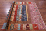 Tribal Persian Gabbeh Hand Knotted Wool Rug - 6' 8" X 9' 9" - Golden Nile