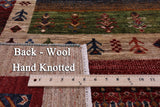 Tribal Persian Gabbeh Hand Knotted Wool Rug - 5' 7" X 7' 9" - Golden Nile