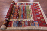 Tribal Persian Gabbeh Hand Knotted Wool Rug - 5' 7" X 7' 9" - Golden Nile