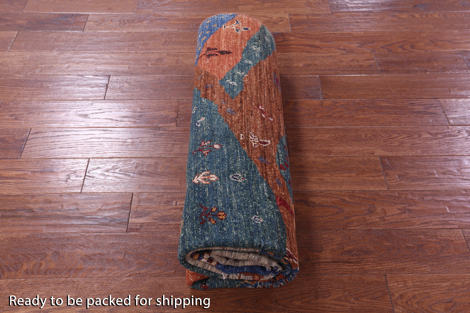 Tribal Persian Gabbeh Handmade Wool Rug - 5' 7" X 8' 2" - Golden Nile
