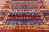 Tribal Persian Gabbeh Hand Knotted Wool Rug - 5' 8" X 8' 0" - Golden Nile
