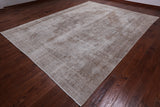 SUPER SALE Persian Vintage White Wash Handmade Area Rug - 9' 3" X 12' 3"