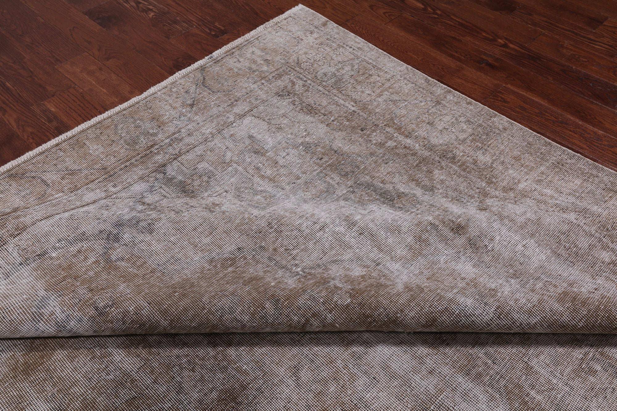 SUPER SALE Persian Vintage White Wash Handmade Area Rug - 9' 3" X 12' 3"