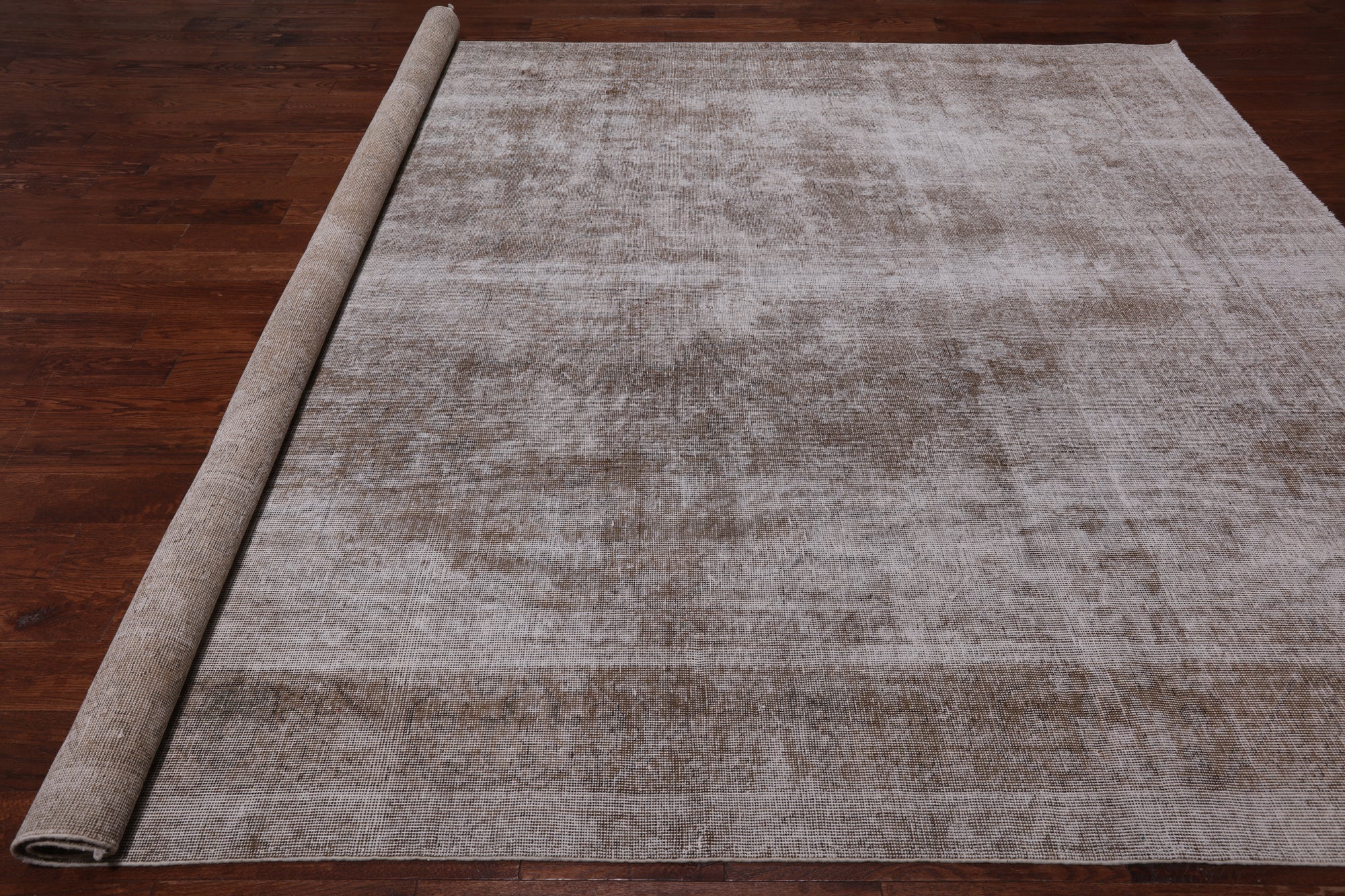 SUPER SALE Persian Vintage White Wash Handmade Area Rug - 9' 3" X 12' 3"