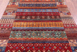 Tribal Persian Gabbeh Hand Knotted Wool Rug - 5' 7" X 7' 10" - Golden Nile