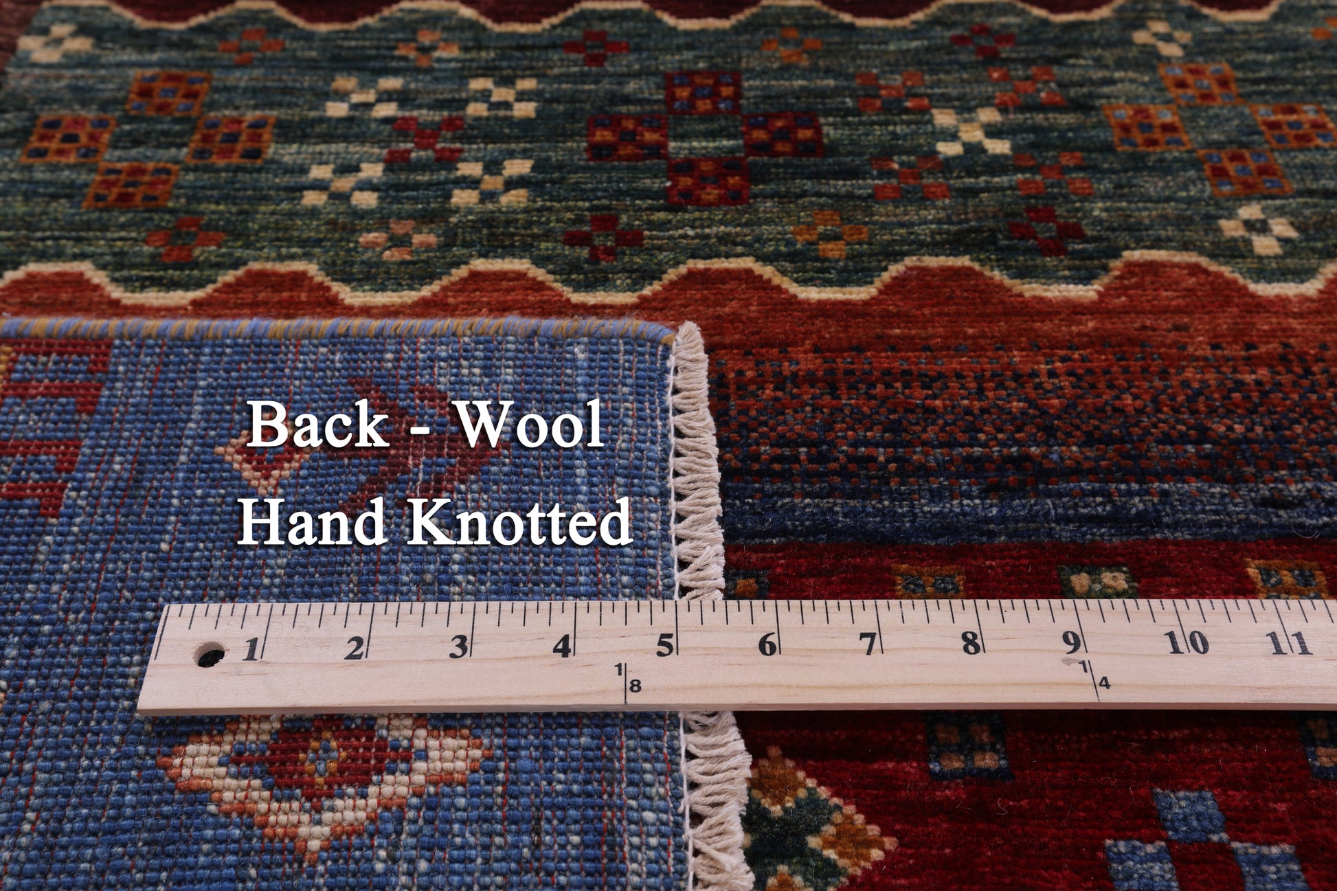 Tribal Persian Gabbeh Hand Knotted Wool Rug - 5' 7" X 7' 10" - Golden Nile