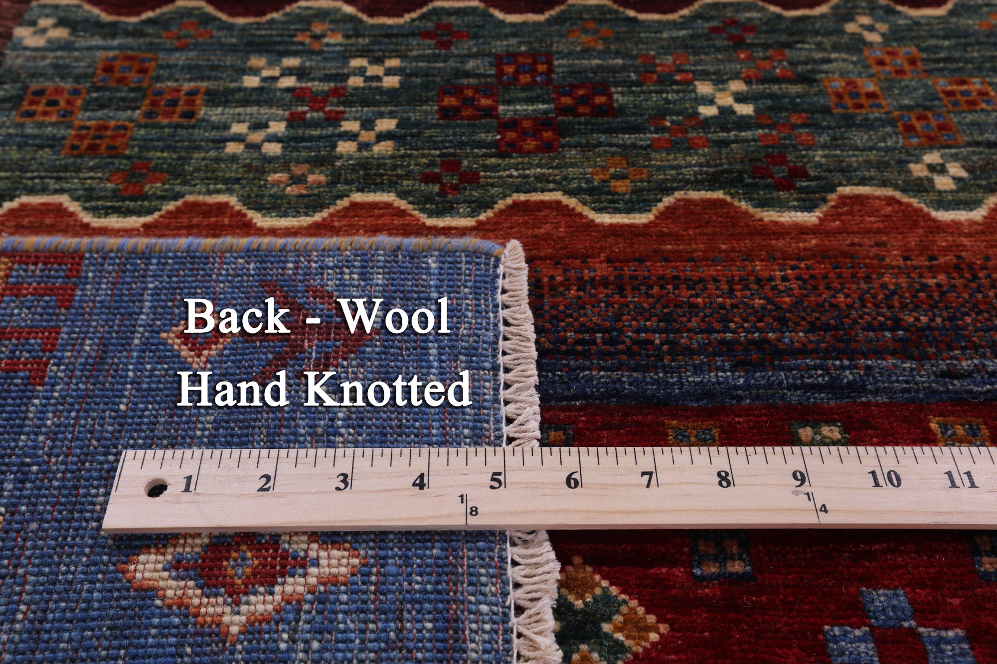 Tribal Persian Gabbeh Hand Knotted Wool Rug - 5' 7" X 7' 10" - Golden Nile