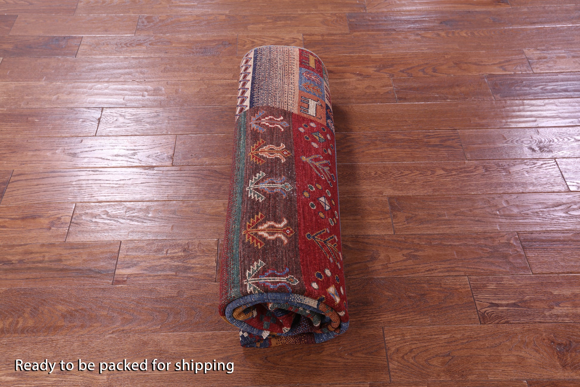 Tribal Persian Gabbeh Hand Knotted Wool Rug - 5' 7" X 7' 10" - Golden Nile