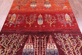 Tribal Persian Gabbeh Hand Knotted Wool Rug - 5' 0" X 6' 5" - Golden Nile