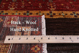Tribal Persian Gabbeh Hand Knotted Wool Rug - 5' 1" X 6' 9" - Golden Nile