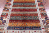 Tribal Persian Gabbeh Hand Knotted Wool Rug - 5' 4" X 7' 9" - Golden Nile